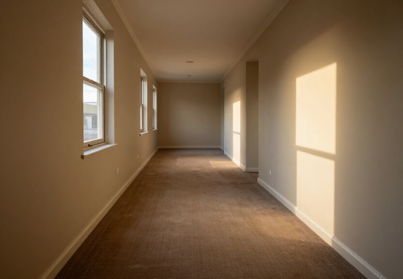 Restored living room in Dural home after flood restoration