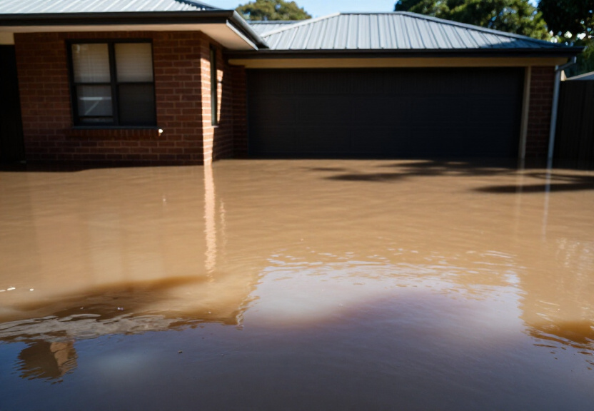 Before and After Flood Damage in Dural